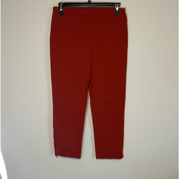 Crown & Ivy Ashley Pull-On Pants - Burnt Orange, Size 12 - Picture 1 of 10